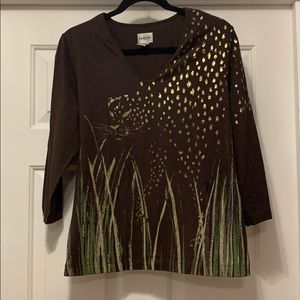 Chico’s three quarter sleeve top